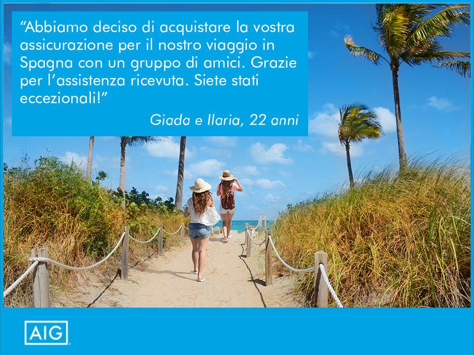 AIG Assicurazione bagagli codice sconto