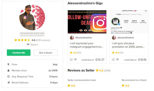 Fiverr Alessandro Ziino